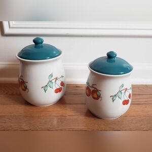 Tabletops Unlimited Fruit Kitchen Canister Set